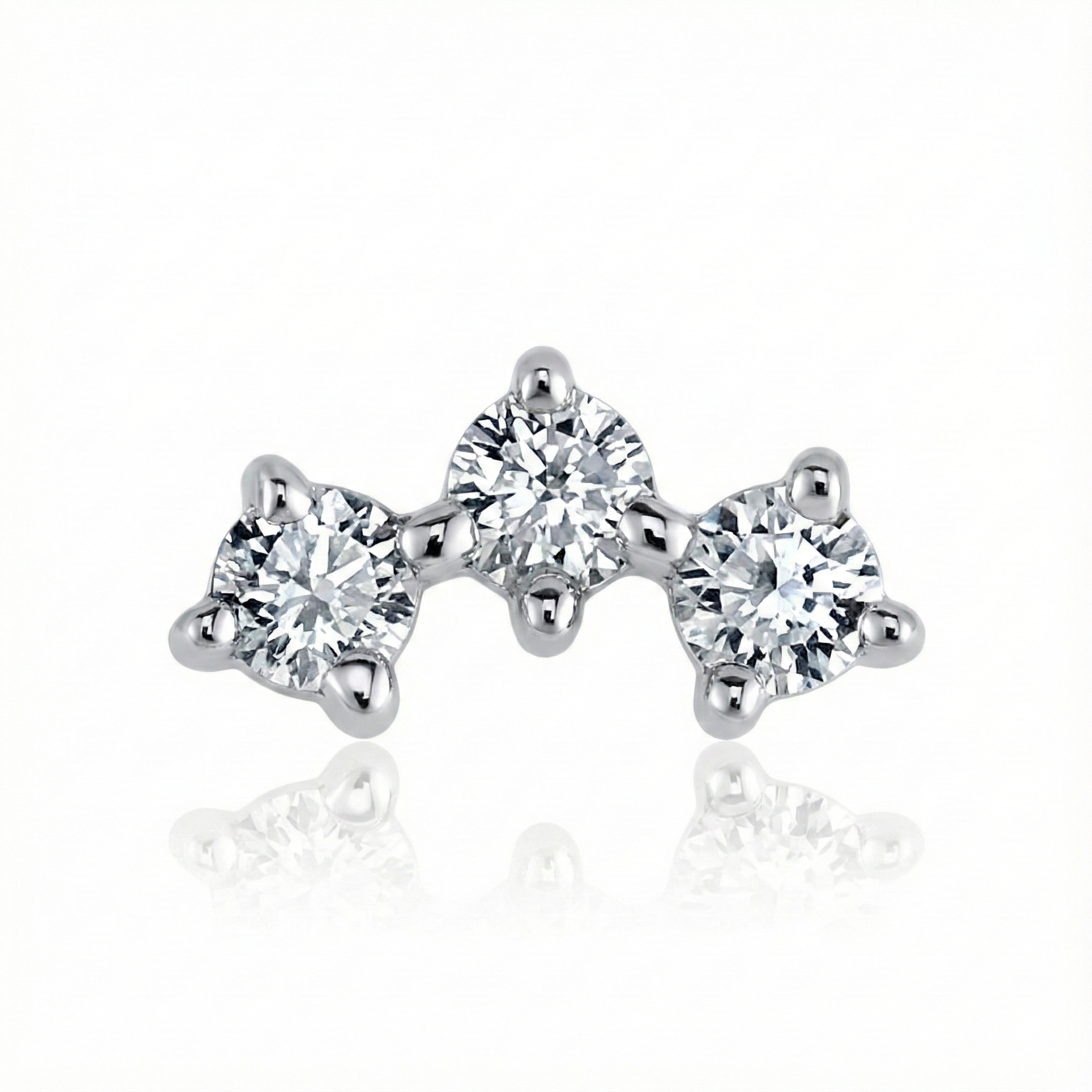 BVLA Threadless Muse End – White Diamond VS