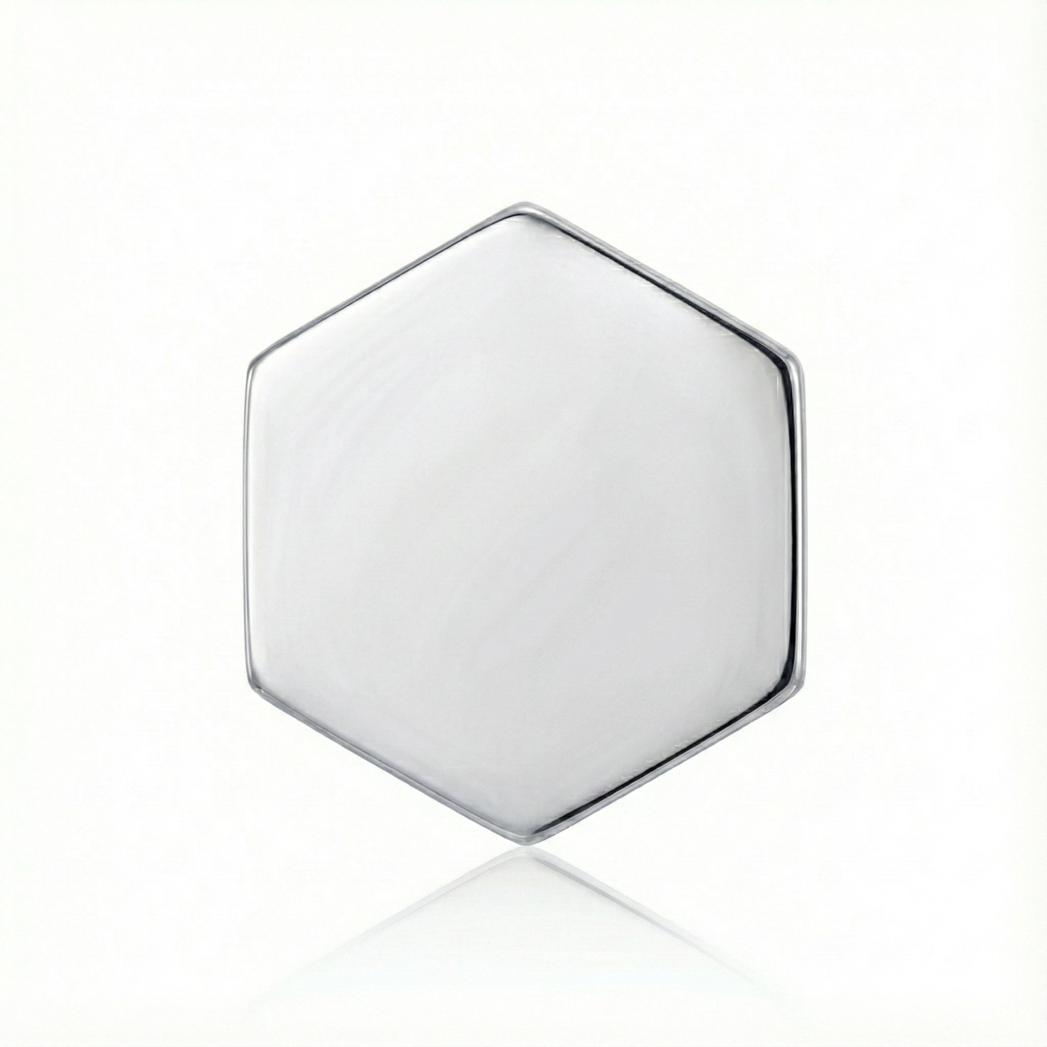 white gold hexagon