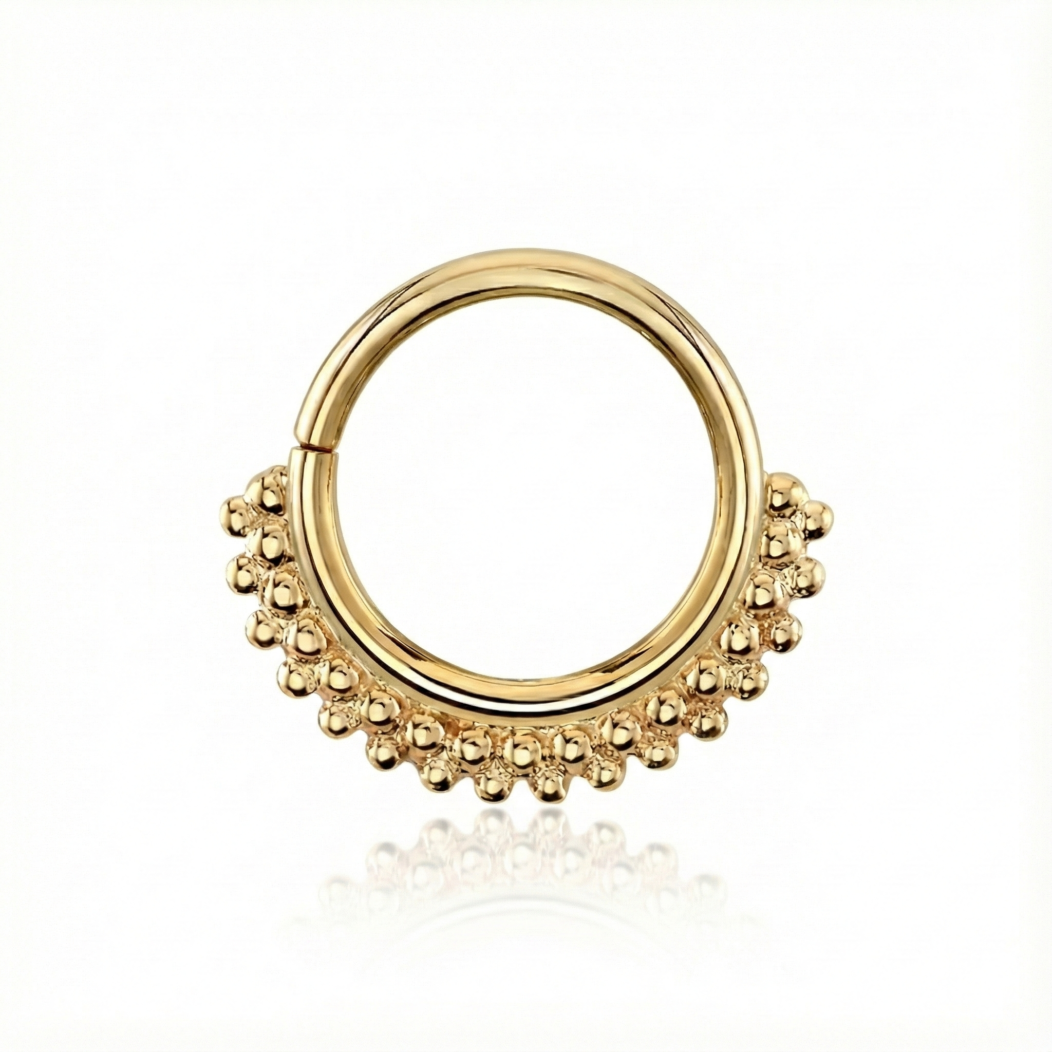 yellow gold kolo seam ring